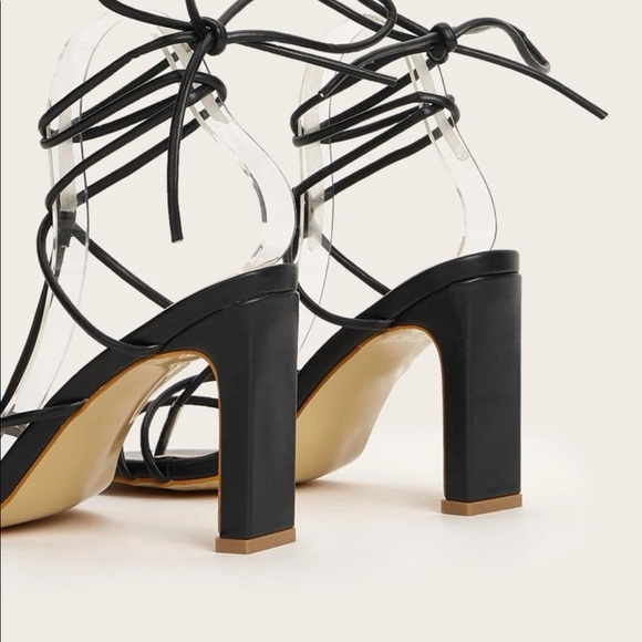 Tie Up Chunky Heel Sandal - Picture 5 of 6